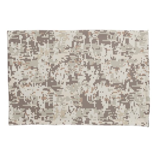 Digitale Camouflage im Wüstenstil Kissenbezug (Vorderseite-Links)