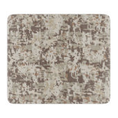 Digitale Camouflage im Wüstenstil Schneidebrett (Vorderseite)
