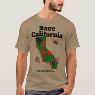 Digitale Camouflage in Kalifornien Gerettet T-Shirt