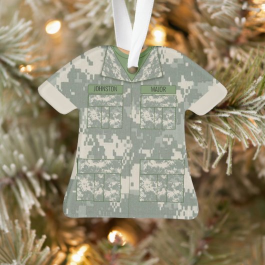 Digitale Camouflage Militärischer Personalisierter Ornament (Baum)