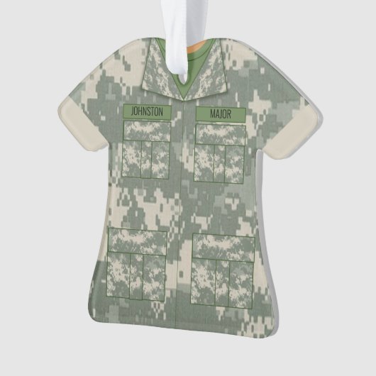 Digitale Camouflage Militärischer Personalisierter Ornament (Vorderseite)