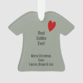 Digitale Camouflage Militärischer Personalisierter Ornament (Rückseite)