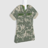 Digitale Camouflage Militärischer Personalisierter Ornament (Vorderseite)