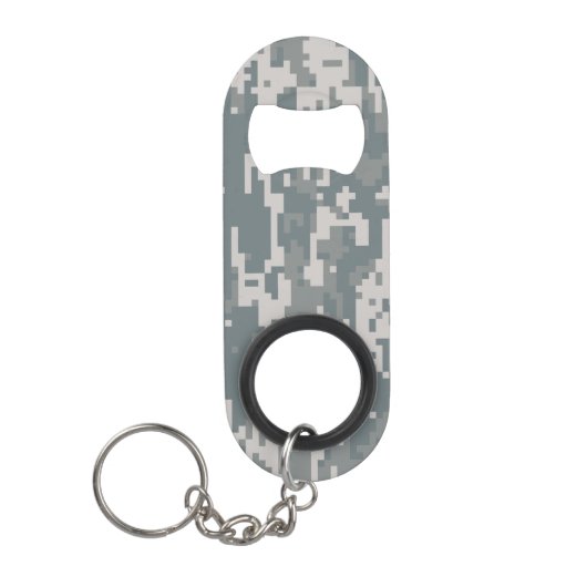 Digitale Camouflage Mini Flaschenöffner (Vorderseite)