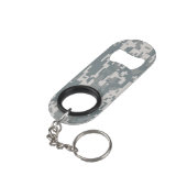 Digitale Camouflage Mini Flaschenöffner (Rückseite Schrägansicht)