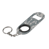 Digitale Camouflage Mini Flaschenöffner (Vorderseite Schrägansicht)