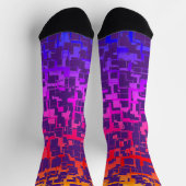 Digitale Camouflage Regenbogen farbiges Muster Socken (Oben)