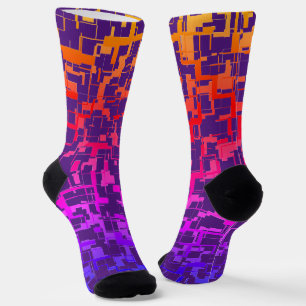 Digitale Camouflage Regenbogen farbiges Muster Socken