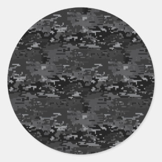 Digitale Camouflage Runder Aufkleber