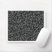 Digitale Camouflage Schwarz-weiß-gelbes Muster Mousepad (Mit Mouse)