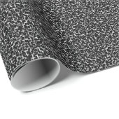 Digitale Camouflage Schwarz-weiß Grau-Muster Geschenkpapier (Rolleneckpunkt)