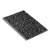Digitale Camouflage Schwarz-weiß Grau-Muster Notizblock (Rechte Seite)