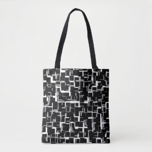 Digitale Camouflage Schwarz-weißes Graumuster Tasche