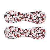 Digitale Camouflage Schwarz-weißes rotes Muster Baseball (Paneele)