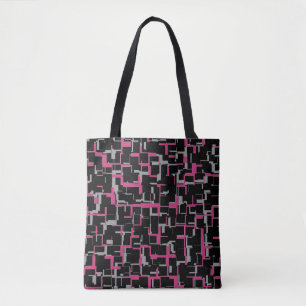 Digitale Camouflage Schwarzes Magenta Graues Muste Tasche