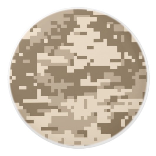 Digitale Camouflage von Wüstensturm - individuell  Keramikknauf (Vorderseite)
