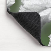 Digitale Collage "Fade to Green, White Rose" Mousepad (Ecke)