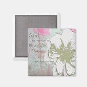 Digitale Collage "Garten des Lebens" Magnet (Vorderseite/Rückseite)