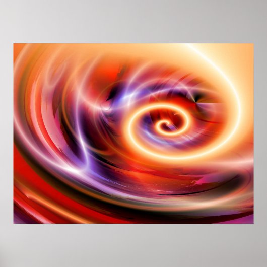 Digitale Computerkunst - Abstrakt moderne Kunst Poster (Vorne)