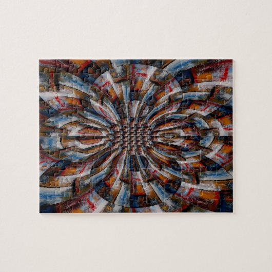 Digitale Computerkunst Abstrakt moderne Schwierigk Puzzle (Horizontal)