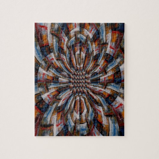 Digitale Computerkunst Abstrakt moderne Schwierigk Puzzle (Vertikal)