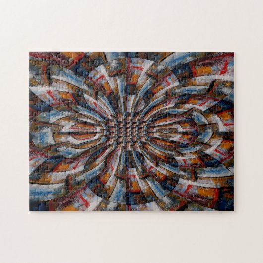 Digitale Computerkunst Abstrakt moderne Schwierigk Puzzle (Horizontal)