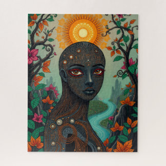 Digitale Darling unglaubliche ethnische Dame Puzzle