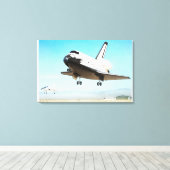 Digitale Darstellung der Raumfähre Leinwanddruck (Insitu (Holzboden))