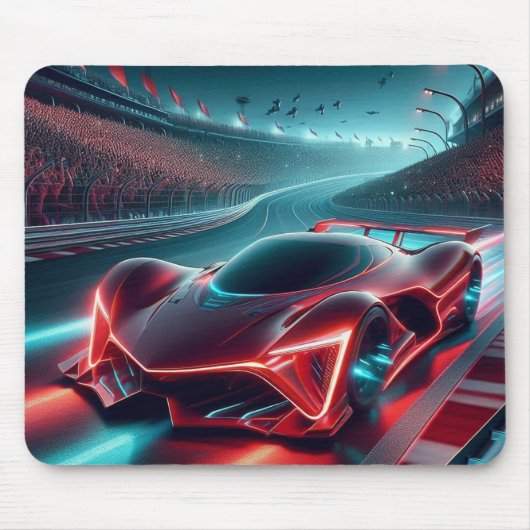 Digitale Darstellung eines futuristischen Automobi Mousepad (Vorne)