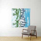 Digitale Darstellung mit Inschriftenkaffee t Wandteppich (Beispiel (Horizontal))