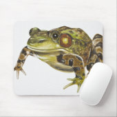 Digitale Darstellung von Green Frog Mousepad (Mit Mouse)