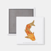 Digitale Darstellung von Koi Carp Magnet (Vorderseite/Rückseite)