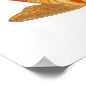 Digitale Darstellung von Koi Carp Poster (Ecke)