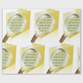 Digitale Dateisuche im Glas: binäre Datenvergrößer Geschenkpapier (Flach)