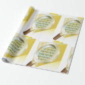 Digitale Dateisuche im Glas: binäre Datenvergrößer Geschenkpapier (Ungerollt)