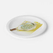 Digitale Dateisuche im Glas: binäre Datenvergrößer Pappteller (Schrägansicht)