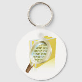 Digitale Dateisuche im Glas: binäre Datenvergrößer Schlüsselanhänger (Rückseite)