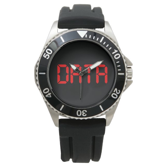 DIGITALE DATEN ARMBANDUHR (Vorderseite)