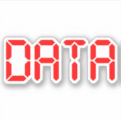 DIGITALE DATEN AUFKLEBER (Vorderseite)