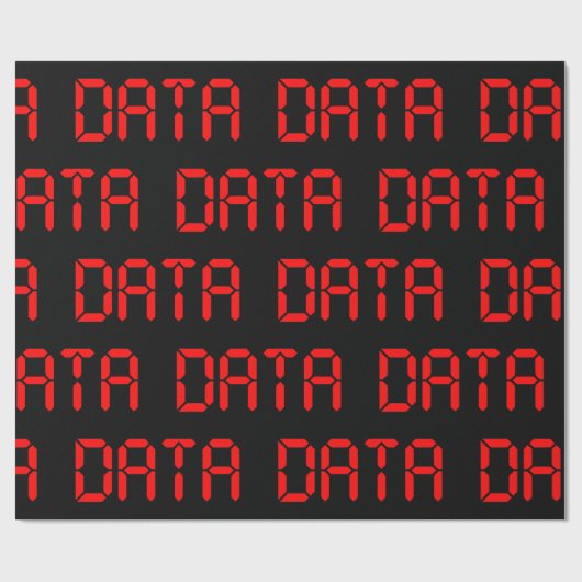 DIGITALE DATEN GESCHENKPAPIER (Flach)