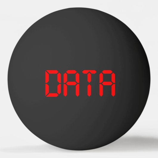 DIGITALE DATEN TISCHTENNISBALL (Rückseite)