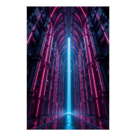 Digitale Datenkathedral Poster