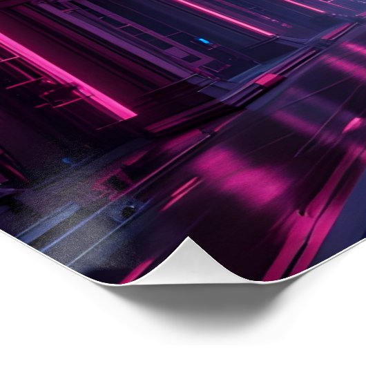 Digitale Datenkathedral Poster (Ecke)