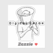 digitale Detox-Behandlung Aufkleber (Blatt)