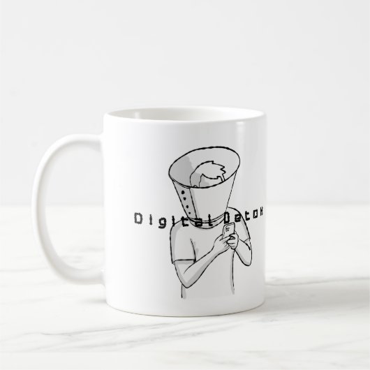 digitale Detox-Behandlung Kaffeetasse (Links)