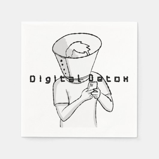 digitale Detox-Behandlung Serviette (Vorderseite)