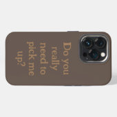 Digitale Detox-Erinnerung | Subtieller Text iPhone Hülle (Rückseite (Horizontal))