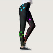 Digitale Diamanten überdrucken Leggings (Rechts)