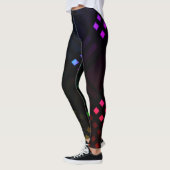 Digitale Diamanten überdrucken Leggings (Links)