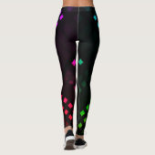 Digitale Diamanten überdrucken Leggings (Rückseite)